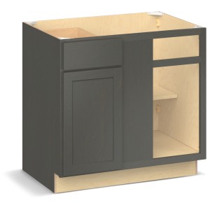 RELIABILT Parkstone II Blind Base, Slate Stained, 36" W, 1 Door 1 Drawer, Fully Assembled - 641073 | Lowe's Pro Supply